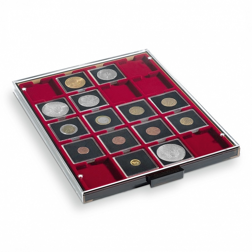 Συρτάρι Νομισμάτων 20 Θέσεων Για Μέχρι 50mm Κόκκινο