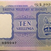 10 Shillings British Military Authority 1944