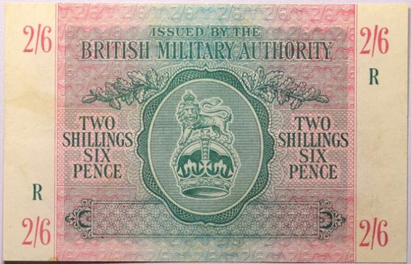 2 Shillings Six Pence British Military Authority 1944.  (Κωδ. 3839)