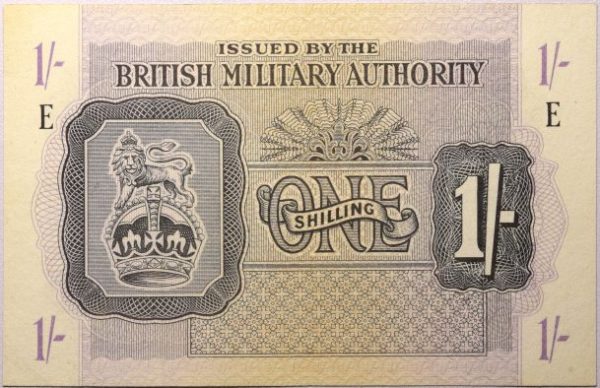 1 Shilling British Military Authority 1944