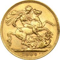 Χρυσή Λίρα 1909 Εδουάρδος