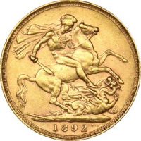 Χρυσή Λίρα 1892 Βικτωρία