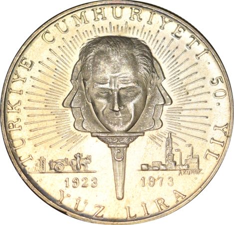 Turkey 100 Lira 1973