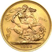 Χρυσή Λίρα Αγγλίας 1958 Ελισάβετ