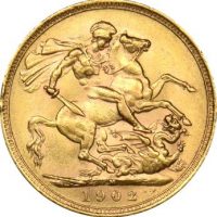 Χρυσή Λίρα Αγγλίας 1902 Εδουάρδος