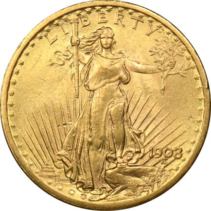 20 Dollars 1908 Gold