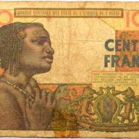 Χαρτονόμισμα 100 Francs West Africa 1965