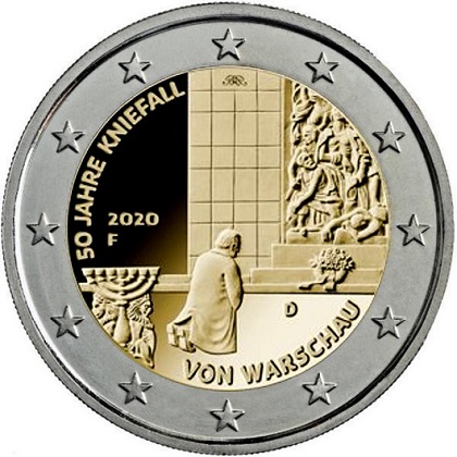 Γερμανία 2 Ευρώ 2020 Warsaw Genuflection