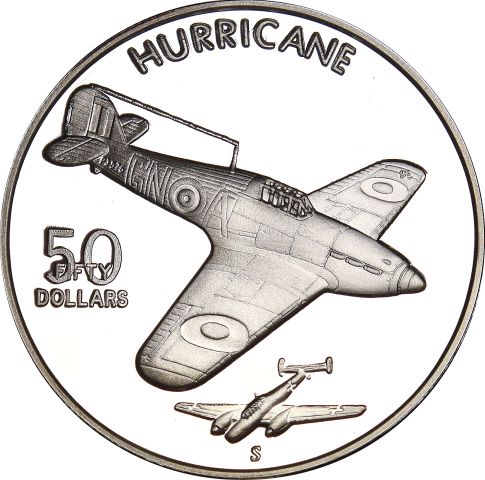 Marshall Islands 50 Dollars Hurricane Silver 1 Oz Ασημένια Ουγκιά