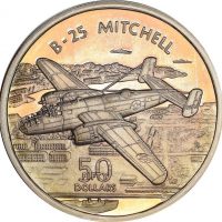 Marshall Islands 50 Dollars B25 Mitchell Silver 1 Oz Ασημένια Ουγκιά