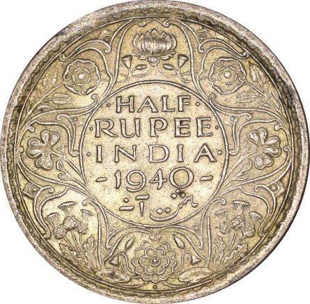 Ινδία India Half Rupee 1940