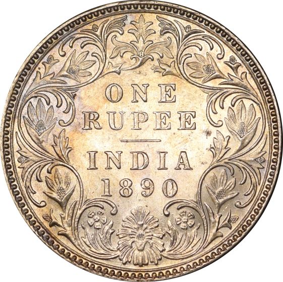 Ινδία India One Rupee 1890