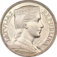 Λετονία Latvia 5 Lati 1931 Ασημένιο