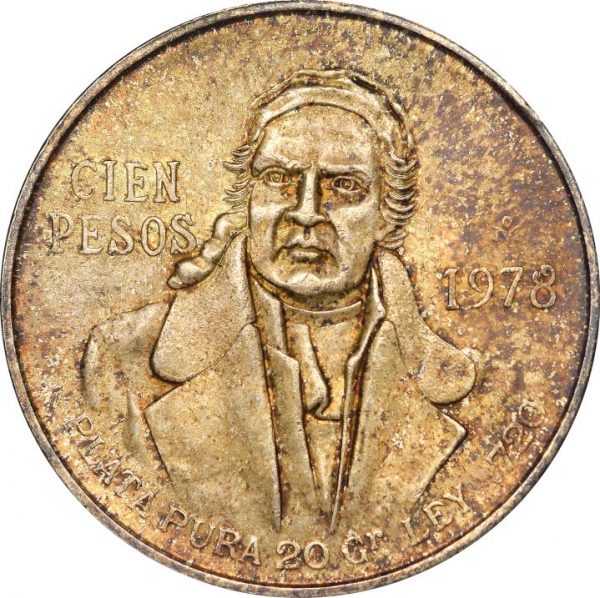Μεξικό Mexico 100 Pesos 1978 Silver