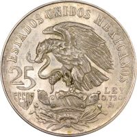 Μεξικό Mexico 25 Pesos 1968 Silver