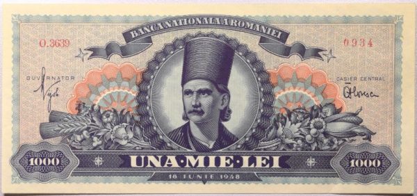 Χαρτονόμισμα Ρουμανία Romania 1000 Lei 1948