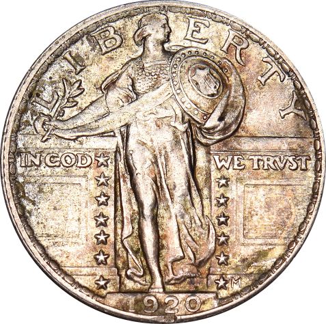 Ηνωμένες Πολιτείες Αμερικής USA Quarter Dollar 1920