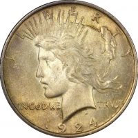 Ηνωμένες Πολιτείες Αμερικής USA Peace Dollar 1924