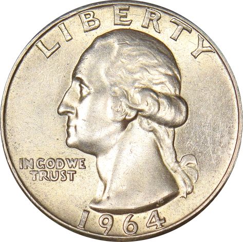 Ηνωμένες Πολιτείες Αμερικής USA Quarter Dollar 1964