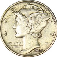 Ηνωμένες Πολιτείες Αμερικής USA Mercury Dime 1944