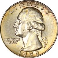 Ηνωμένες Πολιτείες Αμερικής USA Quarter Dollar 1959D