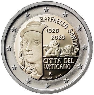Βατικανό 2 Ευρώ 2020 5th Centenary Of The Death Of Raphael