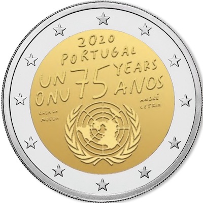 Πορτογαλία 2 ευρώ 2020 "75 Years United Nations"