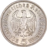 Γερμανία Germany 5 Mark 1935 Paul Von Hinderburg
