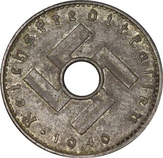 Γερμανία Germany 5 Reichspfennig 1940