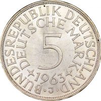 Γερμανία Germany 5 Mark 1963 J