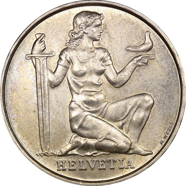Ελβετία Switzerland 5 Francs 1936