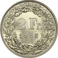 Ελβετία Switzerland 2 Francs 1965