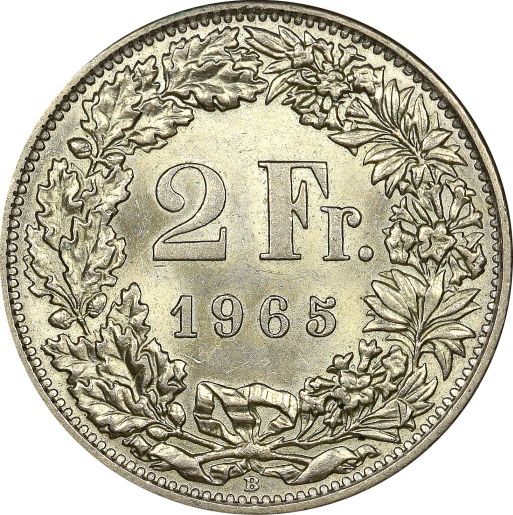 Ελβετία Switzerland 2 Francs 1965