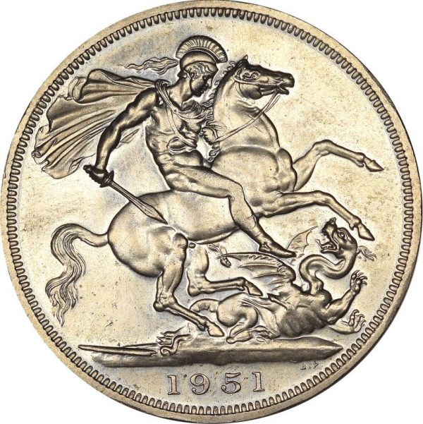 Βρετανία Great Britain 5 Shillings 1951 King George