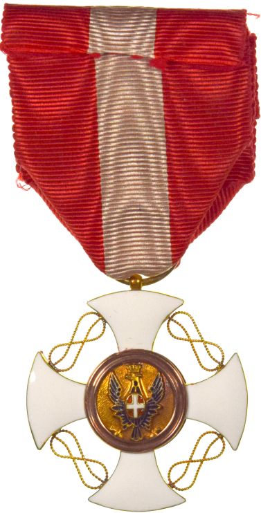 Italy Order Of The Crown in Gold Knight's Cross With Box