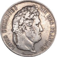 Γαλλία France 5 Francs 1834 Silver