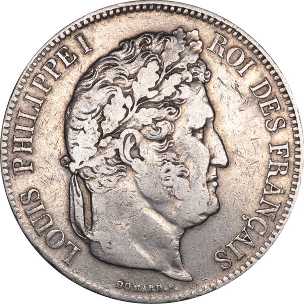 Γαλλία France 5 Francs 1834 Silver