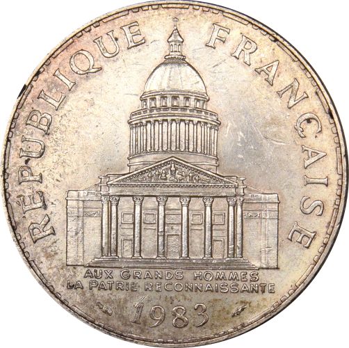 Γαλλία France 100 Francs 1983 Silver