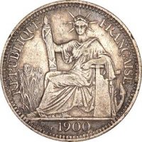 Γαλλία France 10 Centimes 1900 Silver Circulated Condition