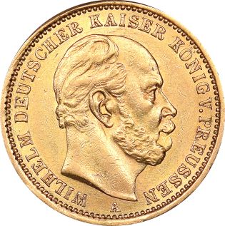 Γερμανία Χρυσό Germany 20 Mark 1875 Gold