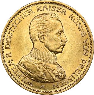 Γερμανία Χρυσό Germany 20 Mark 1914 Gold