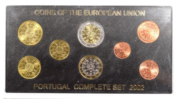 Πορτογαλία Portugal Ακυκλοφόρητη Σειρά Ευρώ 2002 Σε Πλαστική Θήκη