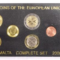 Μάλτα Malta Ακυκλοφόρητη Σειρά Ευρώ 2008 Σε Πλαστική Θήκη