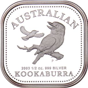 Australia Αυστραλία Half Oz 2003 Ασημένιο 50 Cents Kookaburra