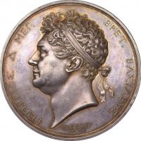 Great Britain Silver Medal King George IV 1824 The Naval Aid To Greece By Benedetto Pistrucci