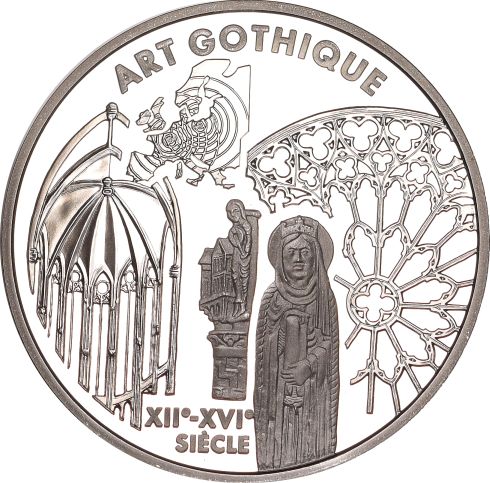 Γαλλία France Europa Silver Coin 1999 Art Gothique
