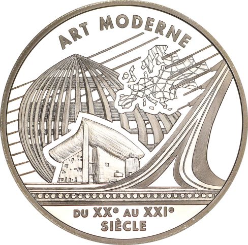 Γαλλία France Europa Silver Coin 2000 Art Moderne