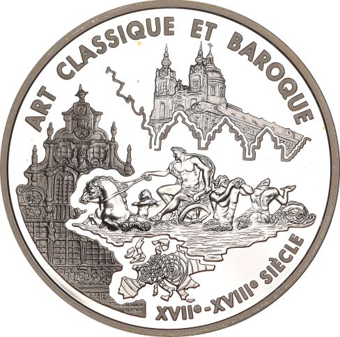 Γαλλία France Europa Silver Coin 2000 Art Classique Et Baroque