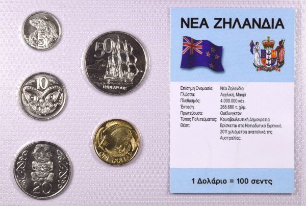 Νέα Ζηλανδία Σετ Ακυκλοφόρητων Νομισμάτων Σε Μπλίστερ