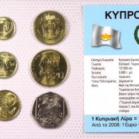 Κύπρος Σετ Ακυκλοφόρητων Νομισμάτων Σε Μπλίστερ